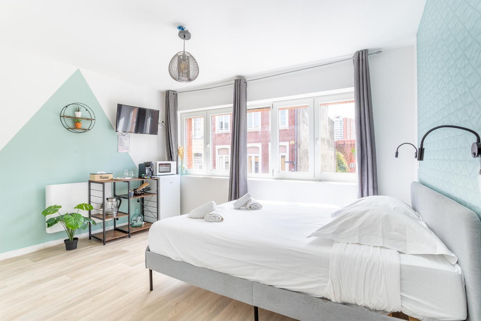 S&K Suite Grande Rue Roubaix - Chambre Spacieuse Et Sdb Privee - Netflix Et Cuisine Екстериор снимка
