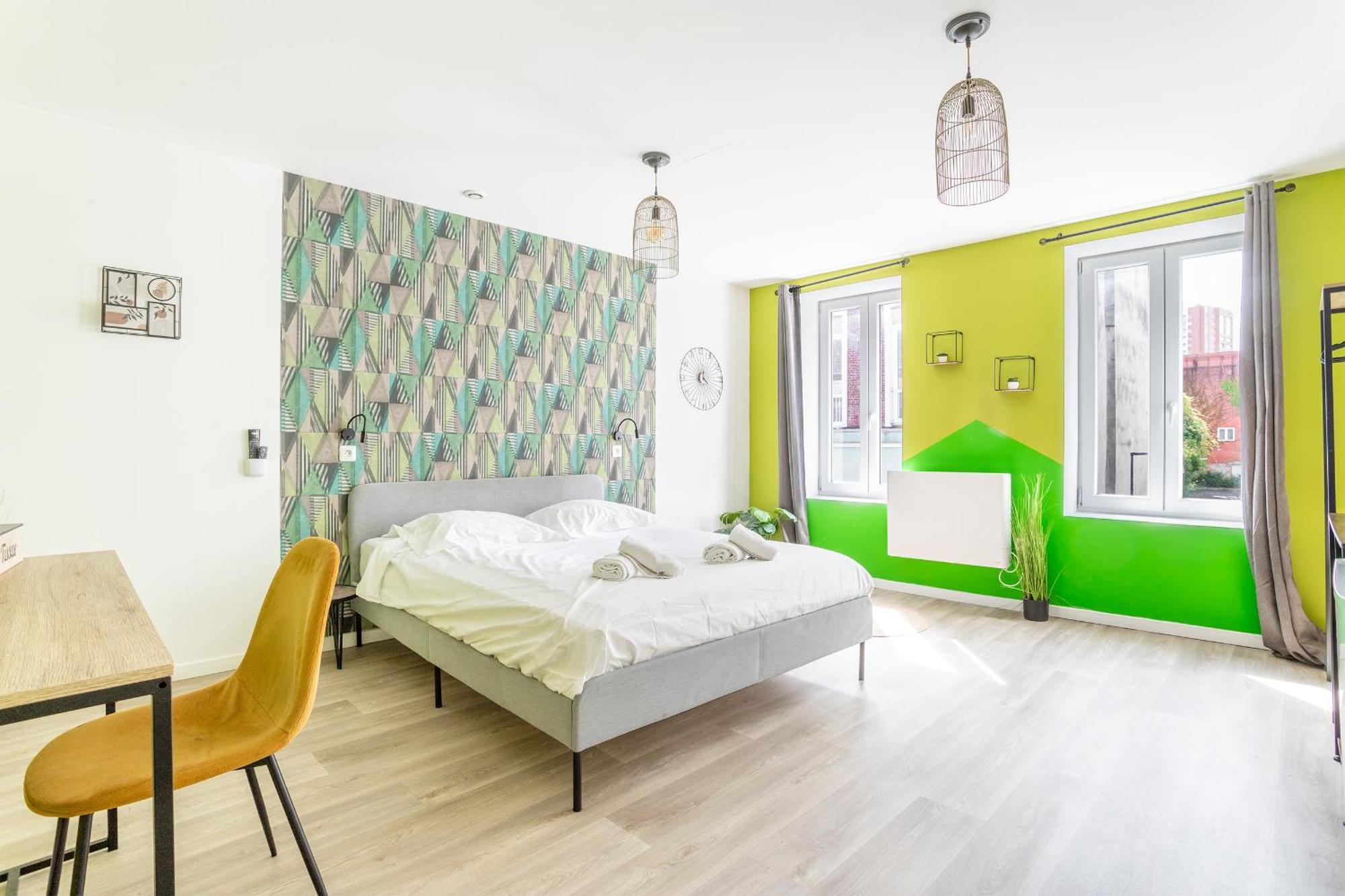 S&K Suite Grande Rue Roubaix - Chambre Spacieuse Et Sdb Privee - Netflix Et Cuisine Екстериор снимка