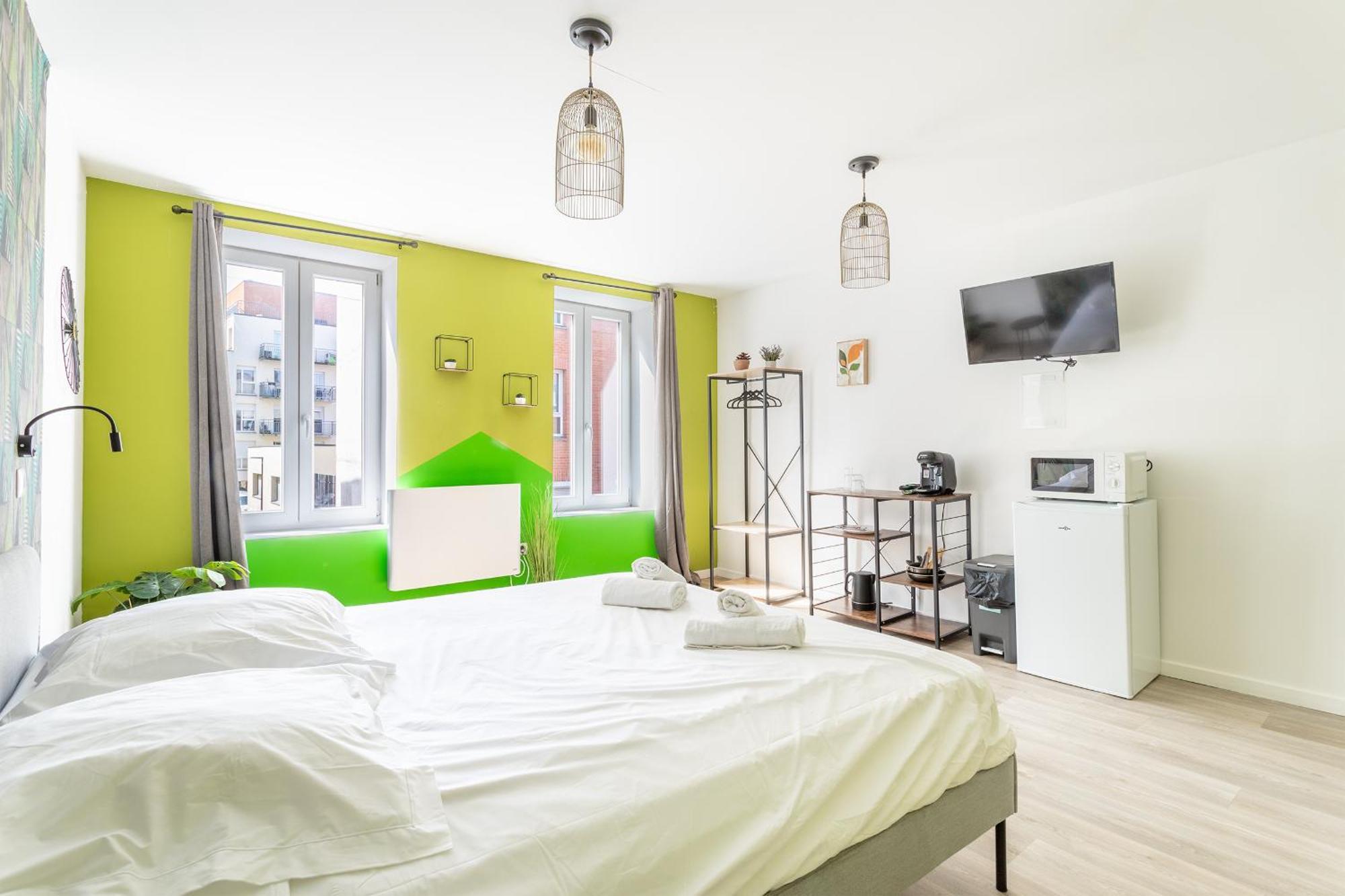S&K Suite Grande Rue Roubaix - Chambre Spacieuse Et Sdb Privee - Netflix Et Cuisine Екстериор снимка
