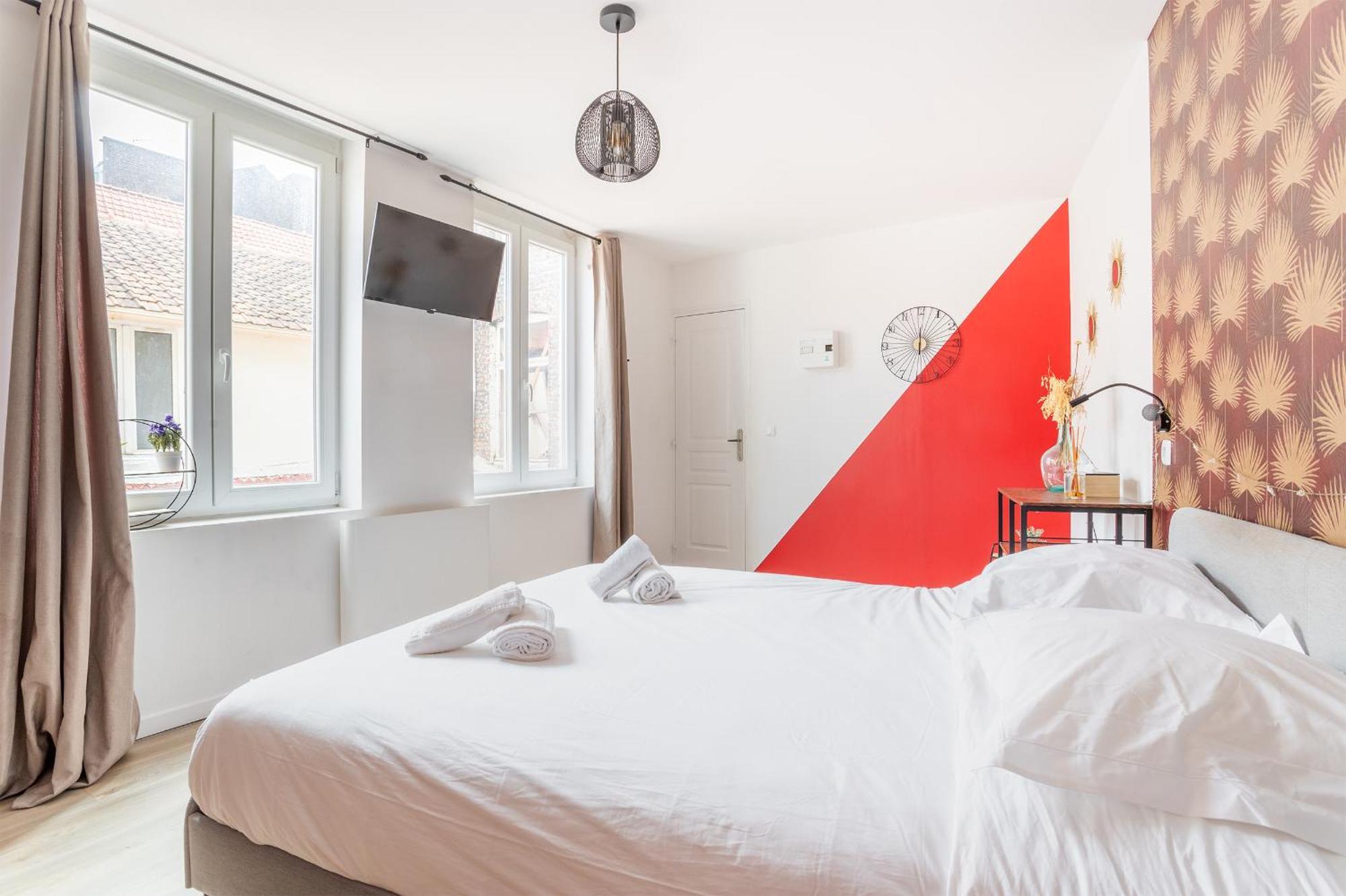 S&K Suite Grande Rue Roubaix - Chambre Spacieuse Et Sdb Privee - Netflix Et Cuisine Екстериор снимка